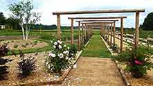 La roseraie de <i>Les Roses anciennes d’André Eve</i> (Chilleurs-aux-Bois)